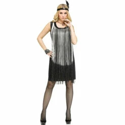 Silver Flirty Flapper