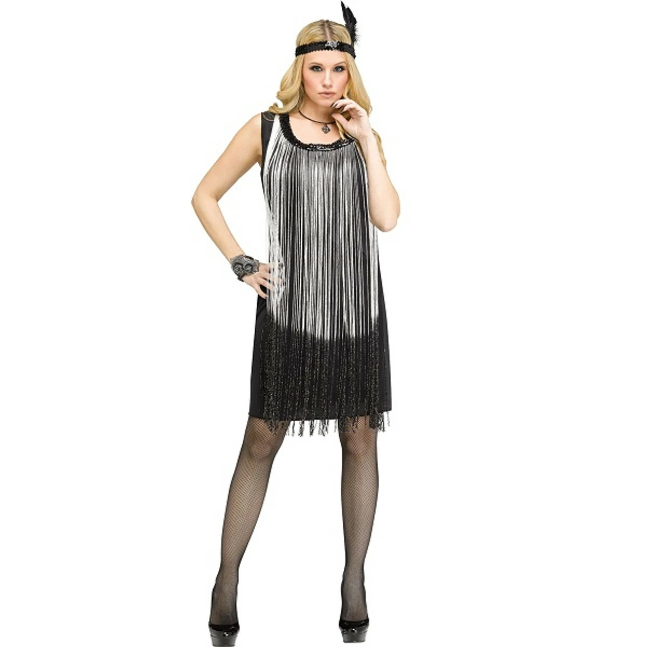Silver Flirty Flapper 3 Silver Flirty Flapper