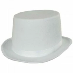 White Felt Top Hat