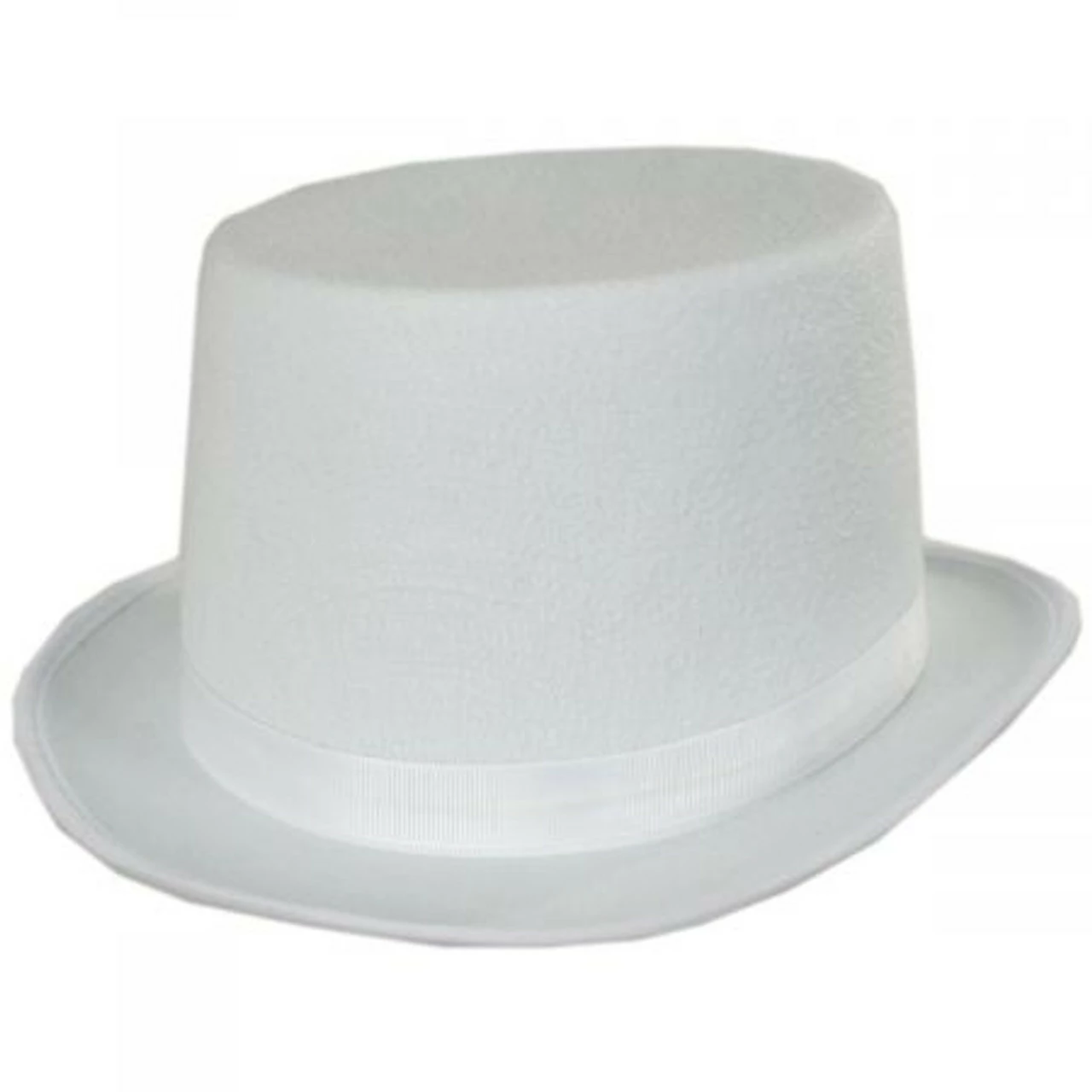 White Felt Top Hat 3 White Felt Top Hat