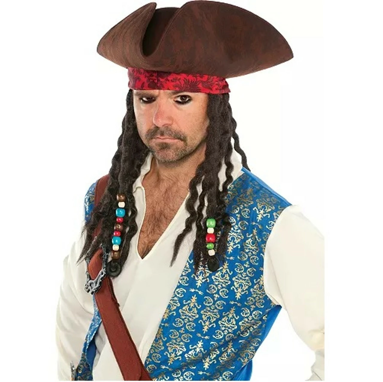 Caribbean Pirate Hat & Hair 3 Caribbean Pirate Hat & Hair
