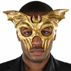 Gold Winged Skull Mask
