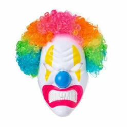 Neon Circus Light Up Mask & Wig