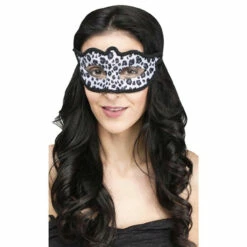 Snow Leopard Venetian Mask